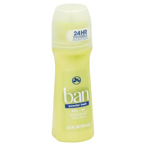Image for Ban Antiperspirant/Deodorant, Powder Fresh, Roll-On,3.5oz from Shane's Pharmacy