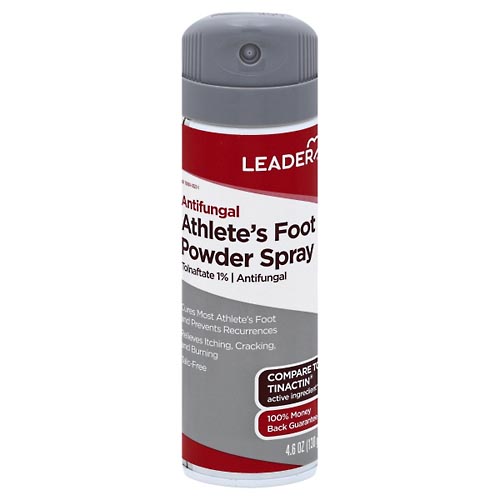 Image for Leader Powder Spray, Athlete's Foot, Antifungal,4.6oz from Shane's Pharmacy