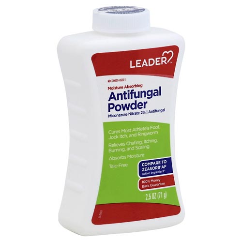Image for Leader Antifungal Powder, Moisture Absorbing,2.5oz from Shane's Pharmacy