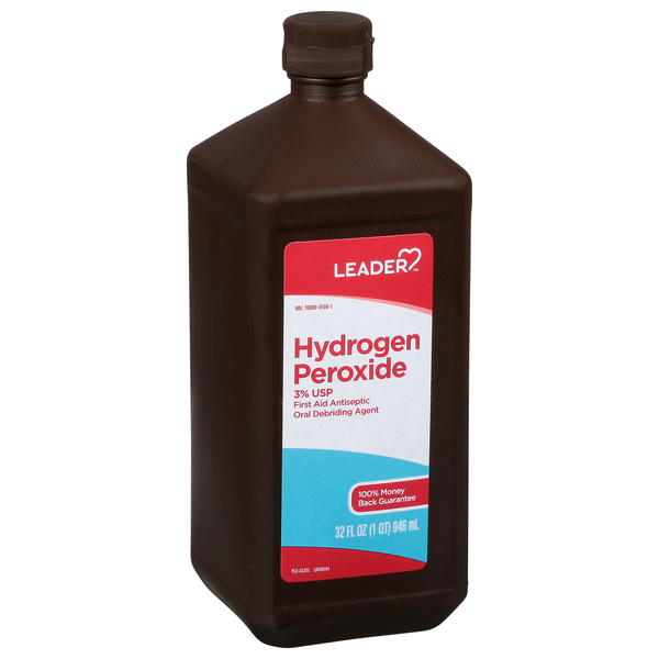 Image for Leader Hydrogen Peroxide, 3% USP, 32oz from Shane's Pharmacy