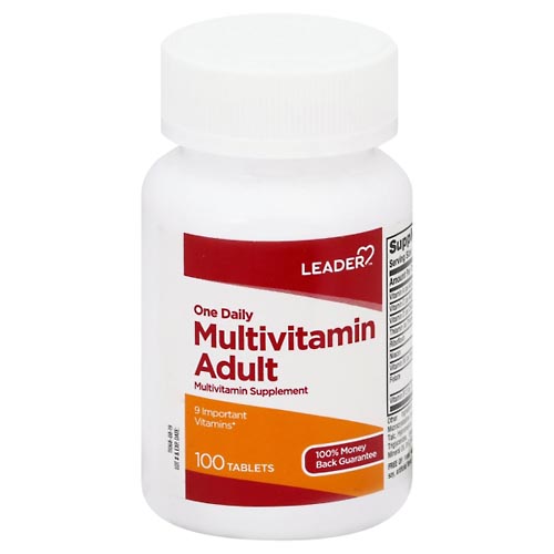 Image for Leader Multivitamin, One Daily, Adult,100ea from Shane's Pharmacy