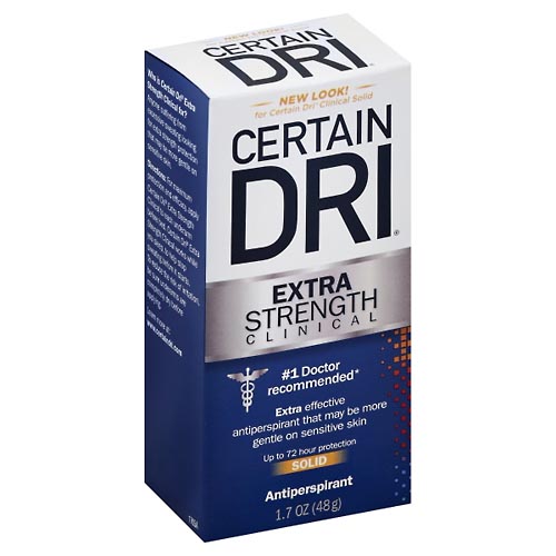 Image for Certain Dri Antiperspirant, Extra Strength Clinical, Solid,1.7oz from Shane's Pharmacy